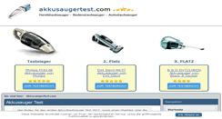 Desktop Screenshot of akkusaugertest.com